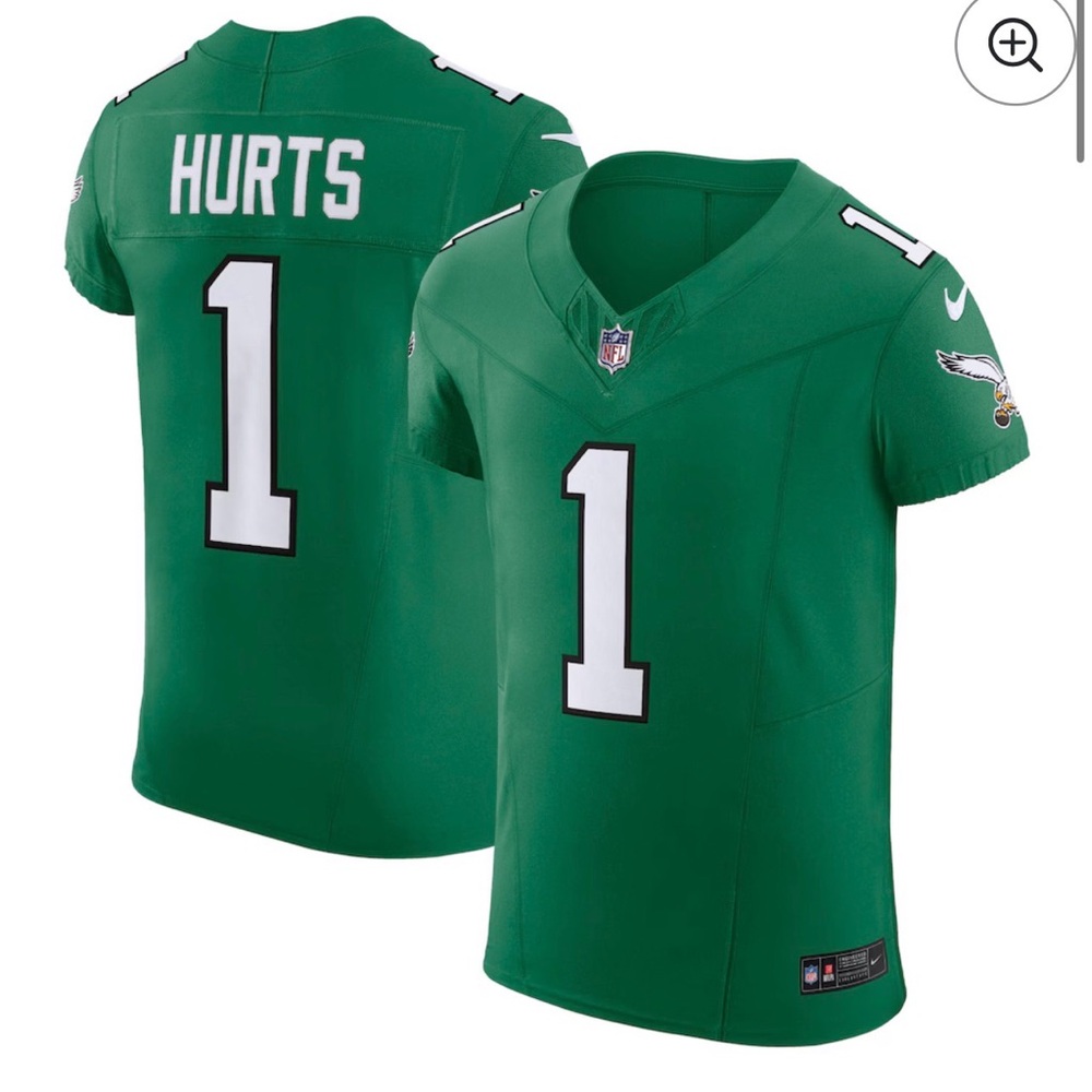 Jalen Hurts Philadelphia Eagles Nike 2nd Alternate Vapor F.U.S.E. Elite Jersey -